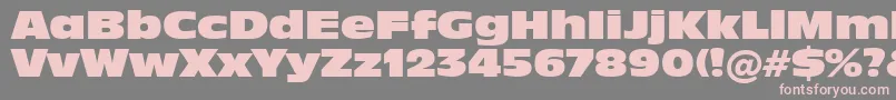 Incised901NordBt Font – Pink Fonts on Gray Background