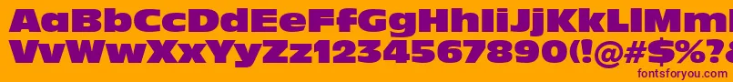 Incised901NordBt Font – Purple Fonts on Orange Background