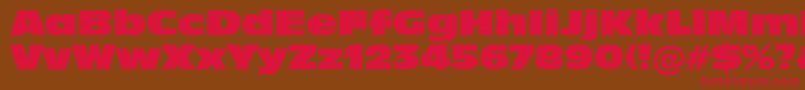 Incised901NordBt Font – Red Fonts on Brown Background