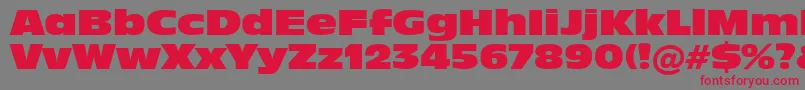 Incised901NordBt Font – Red Fonts on Gray Background