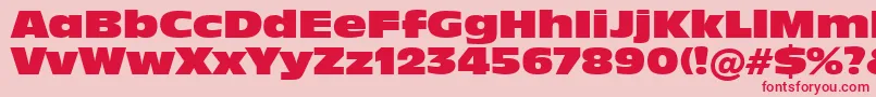 Incised901NordBt Font – Red Fonts on Pink Background