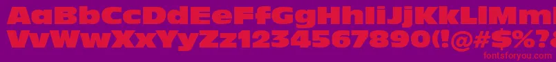 Incised901NordBt Font – Red Fonts on Purple Background