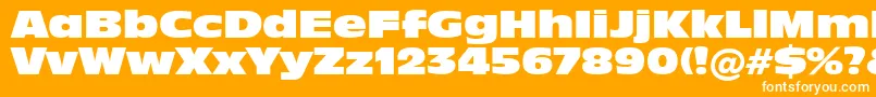 Incised901NordBt Font – White Fonts on Orange Background