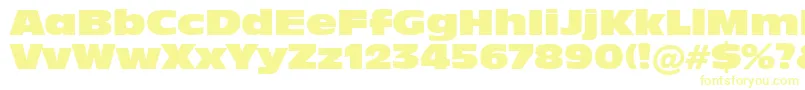 Incised901NordBt Font – Yellow Fonts on White Background
