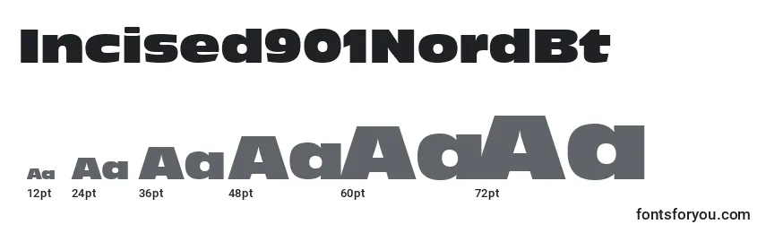 Incised901NordBt Font Sizes