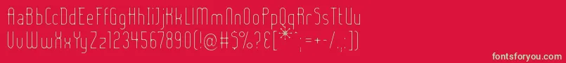 LadyIceExtraLight Font – Green Fonts on Red Background