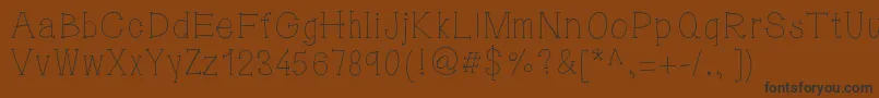 5pm2 Font – Black Fonts on Brown Background