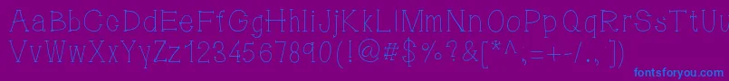 5pm2 Font – Blue Fonts on Purple Background