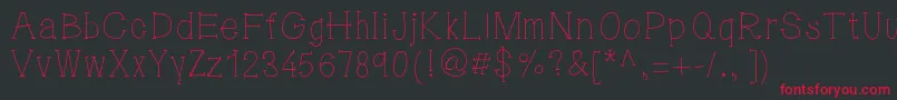 5pm2 Font – Red Fonts on Black Background