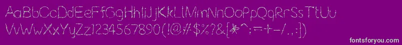 Barbaric2bReg Font – Green Fonts on Purple Background