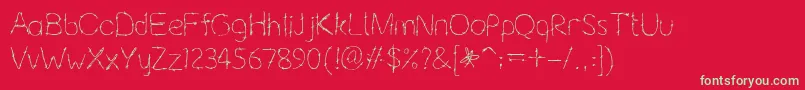 Barbaric2bReg Font – Green Fonts on Red Background