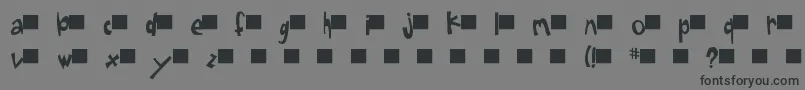 Sugarfish Font – Black Fonts on Gray Background