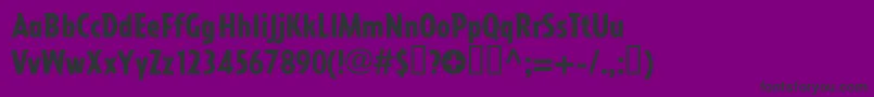 Impactall Font – Black Fonts on Purple Background