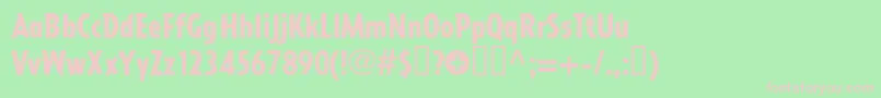 Шрифт Impactall – розовые шрифты на зелёном фоне
