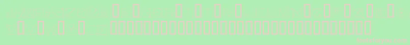 Duerlcc Font – Pink Fonts on Green Background