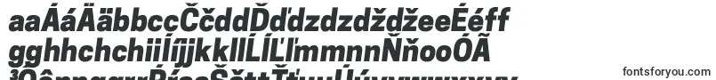 Czcionka CooperhewittHeavyitalic – słowackie czcionki