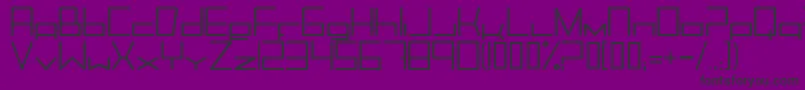 Trancemim Font – Black Fonts on Purple Background