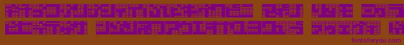 Шрифт KatakanaBlock – фиолетовые шрифты на коричневом фоне