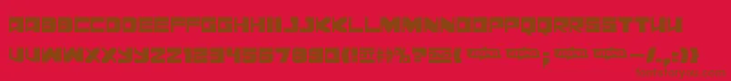Police Leningrad – polices brunes sur fond rouge