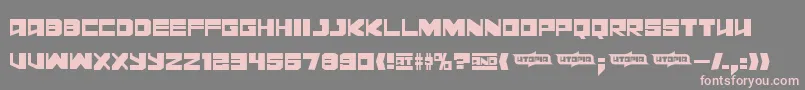 Leningrad Font – Pink Fonts on Gray Background