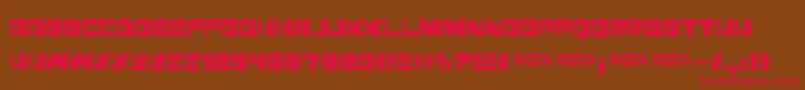 Leningrad Font – Red Fonts on Brown Background
