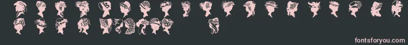 Wwfancyhats Font – Pink Fonts on Black Background
