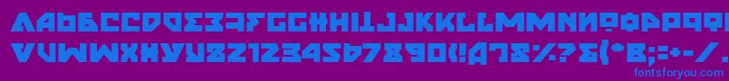 NyetSemiBold Font – Blue Fonts on Purple Background