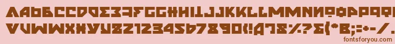 NyetSemiBold Font – Brown Fonts on Pink Background