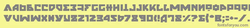 NyetSemiBold Font – Gray Fonts on Yellow Background