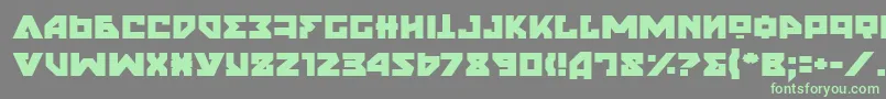 NyetSemiBold-Schriftart – Grüne Schriften auf grauem Hintergrund