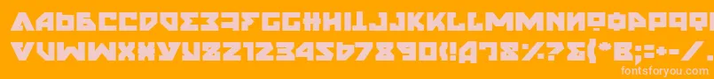 Шрифт NyetSemiBold – розовые шрифты на оранжевом фоне