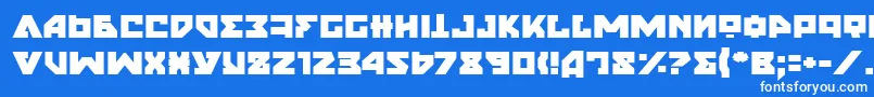 Шрифт NyetSemiBold – белые шрифты на синем фоне