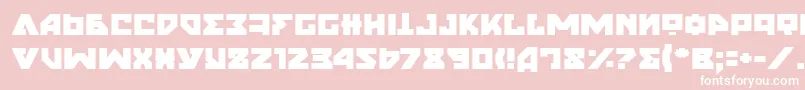 NyetSemiBold-Schriftart – Weiße Schriften auf rosa Hintergrund