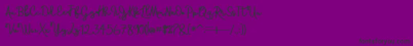 SkolatekaBold Font – Black Fonts on Purple Background