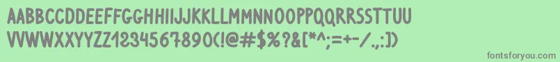 VenturaEddingBold Font – Gray Fonts on Green Background