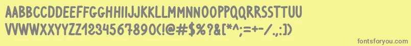 VenturaEddingBold Font – Gray Fonts on Yellow Background
