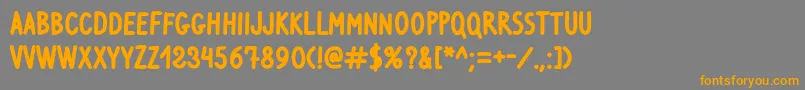 Шрифт VenturaEddingBold – оранжевые шрифты на сером фоне