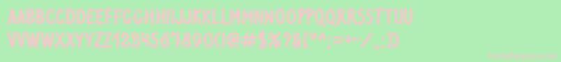 VenturaEddingBold Font – Pink Fonts on Green Background