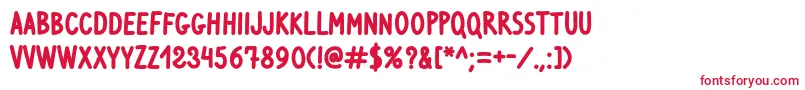 VenturaEddingBold Font – Red Fonts on White Background