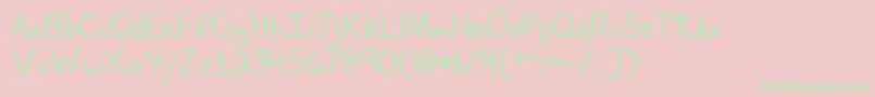 MissIssippiDemo Font – Green Fonts on Pink Background