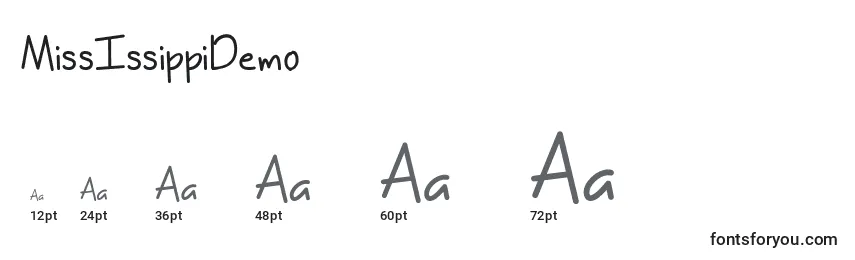 MissIssippiDemo Font Sizes