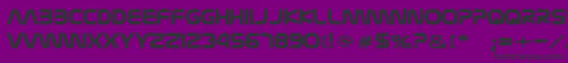 Nasalization Font – Black Fonts on Purple Background