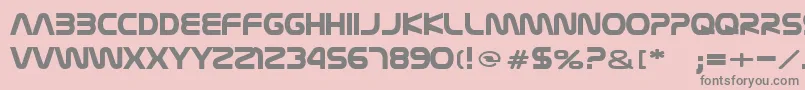 Nasalization Font – Gray Fonts on Pink Background