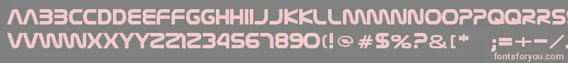 Nasalization Font – Pink Fonts on Gray Background