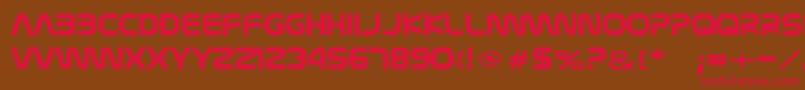 Nasalization Font – Red Fonts on Brown Background
