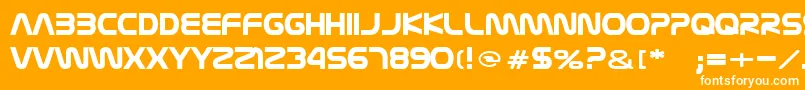 Nasalization Font – White Fonts on Orange Background