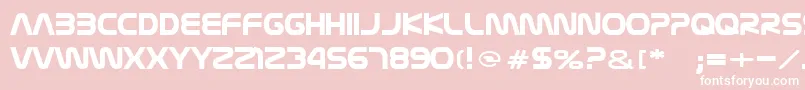 Nasalization Font – White Fonts on Pink Background