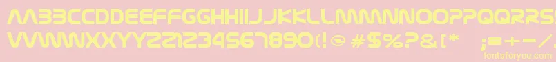 Nasalization Font – Yellow Fonts on Pink Background