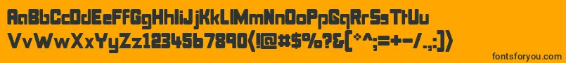 Bonk Font – Black Fonts on Orange Background