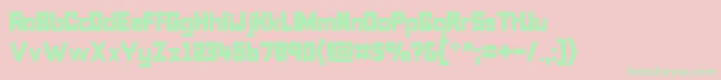 Bonk Font – Green Fonts on Pink Background